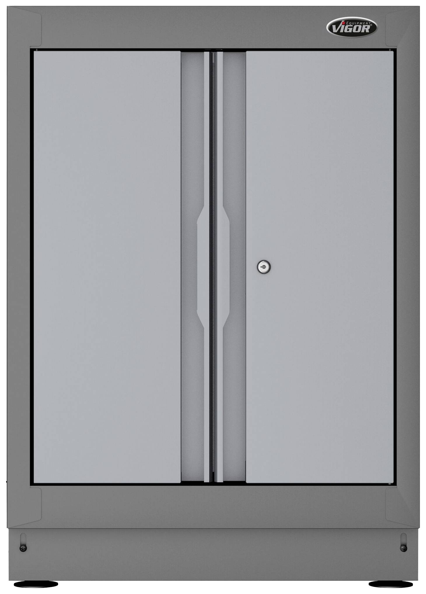 Vigor V6000-02 V6000-02 Unterschrank (B x H x T) 500 x 953 x 676 mm Schwarz (RAL 9005), Grau