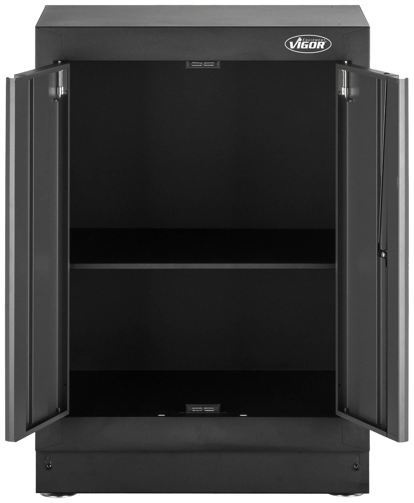 Vigor V6000-02 V6000-02 Unterschrank (B x H x T) 500 x 953 x 676 mm Schwarz (RAL 9005), Grau
