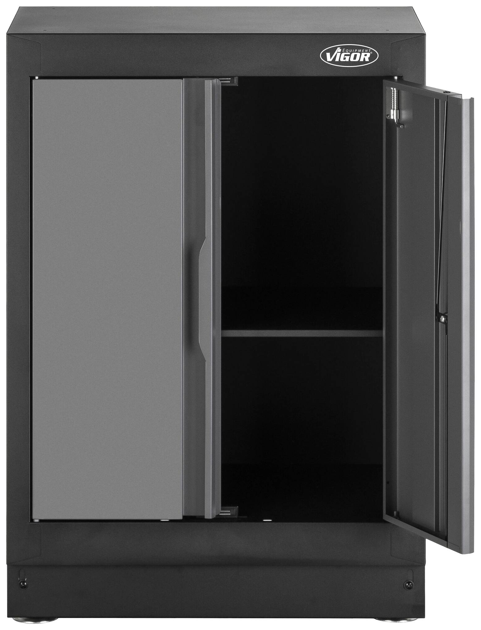 Vigor V6000-02 V6000-02 Unterschrank (B x H x T) 500 x 953 x 676 mm Schwarz (RAL 9005), Grau