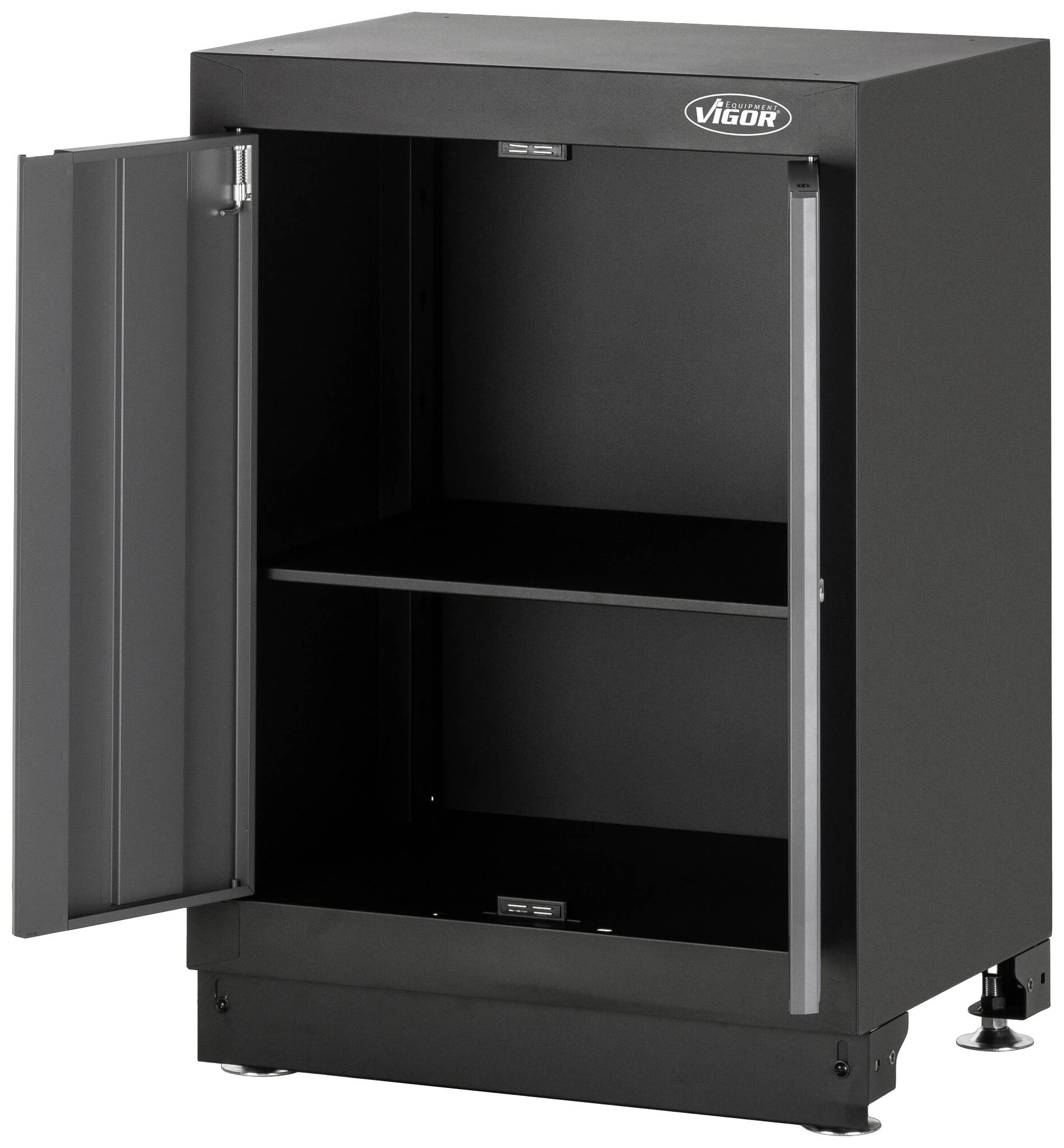 Vigor V6000-02 V6000-02 Unterschrank (B x H x T) 500 x 953 x 676 mm Schwarz (RAL 9005), Grau