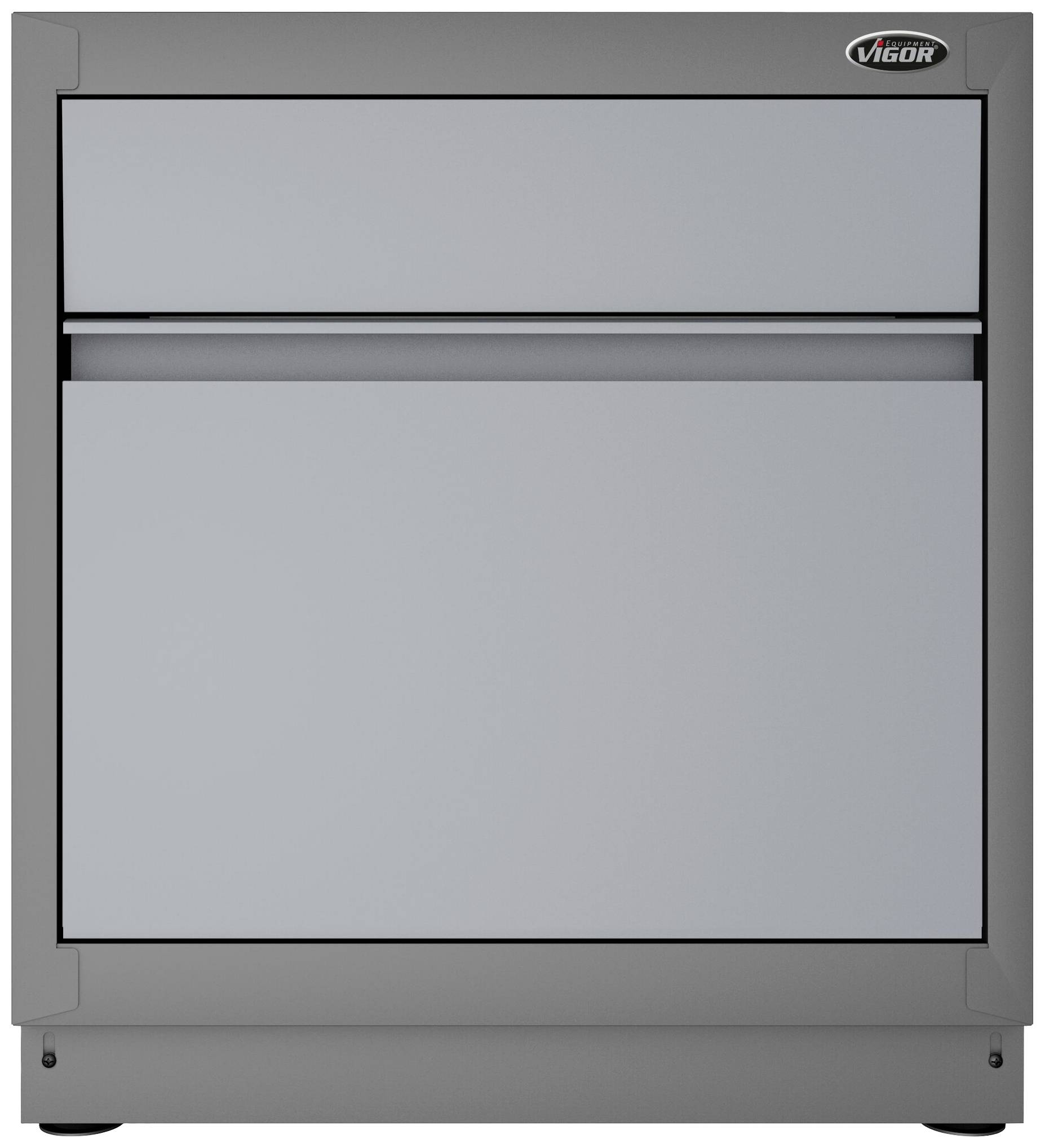 Vigor V6000-033XL V6000-033XL Unterschrank (B x H x T) 500 x 953 x 861 mm Schwarz (RAL 9005), Grau