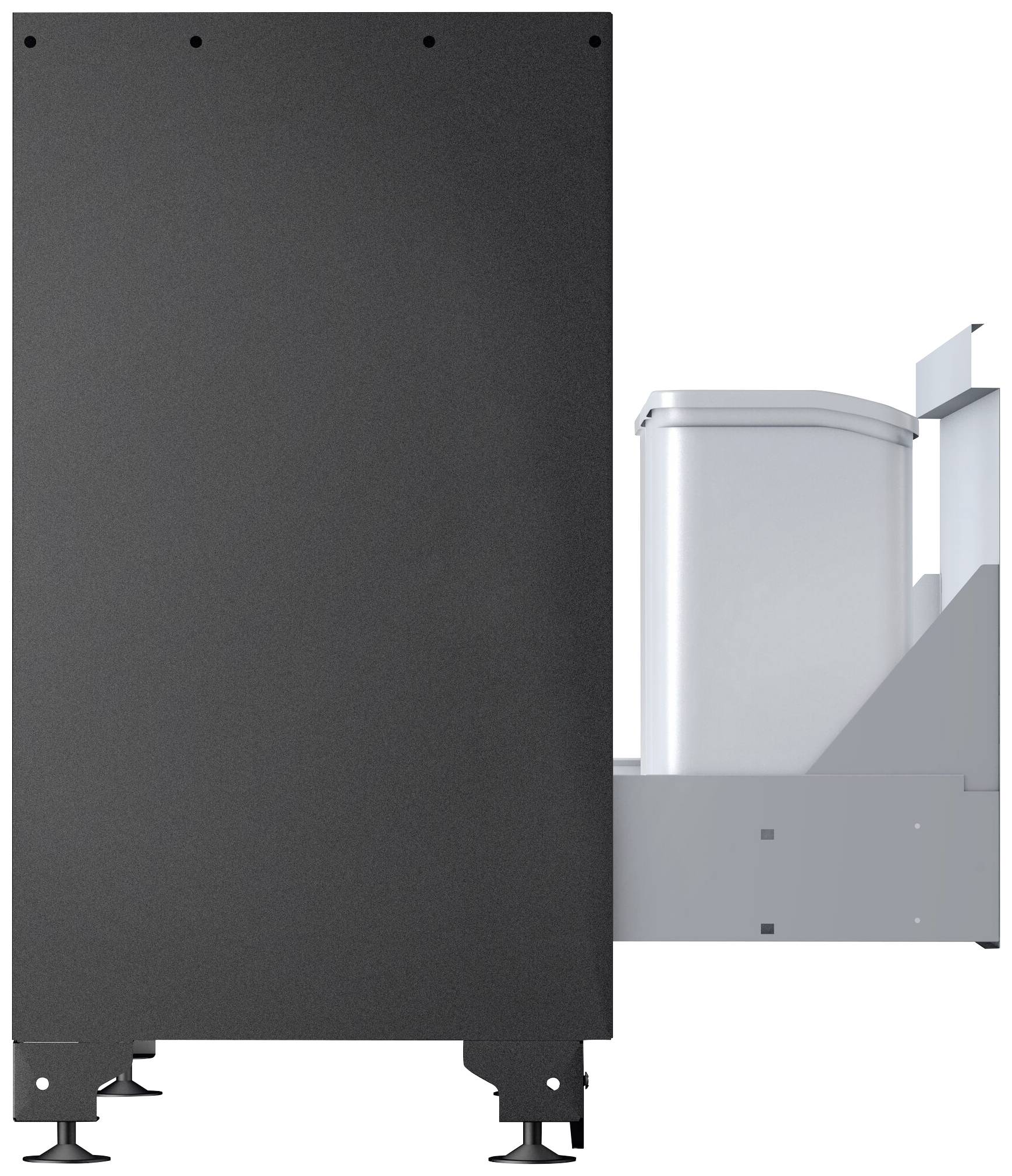 Vigor V6000-033XL V6000-033XL Unterschrank (B x H x T) 500 x 953 x 861 mm Schwarz (RAL 9005), Grau