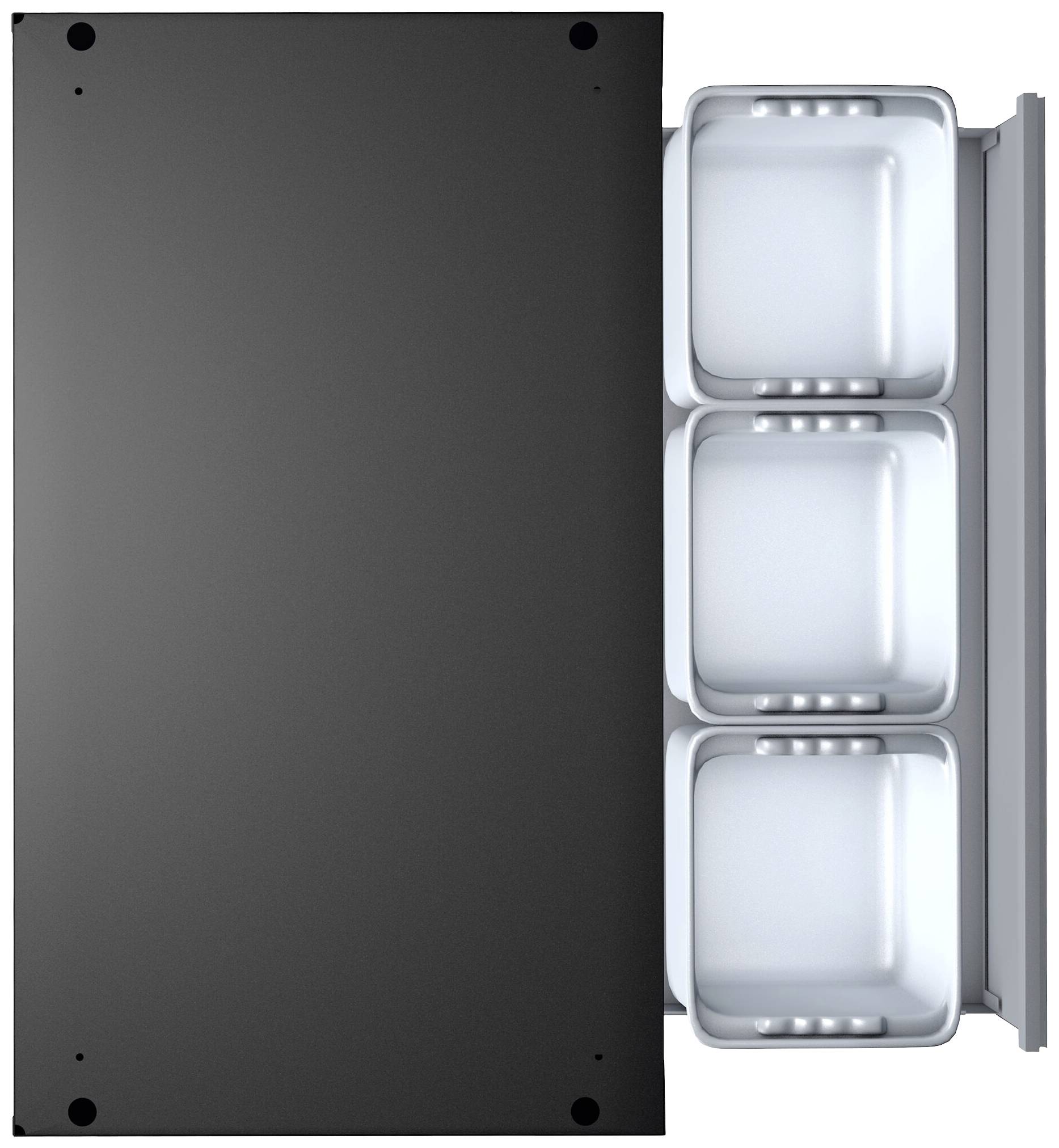 Vigor V6000-033XL V6000-033XL Unterschrank (B x H x T) 500 x 953 x 861 mm Schwarz (RAL 9005), Grau