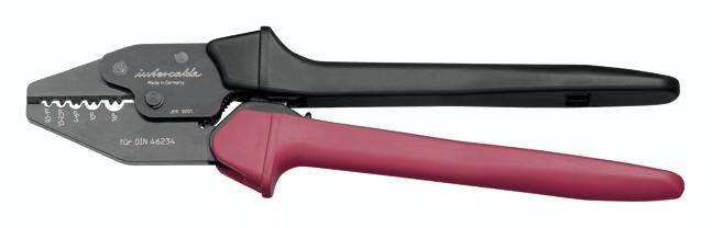 Intercable MPQ16K 181427 Presszange Quetschkabelschuhe, Stiftkabelschuhe