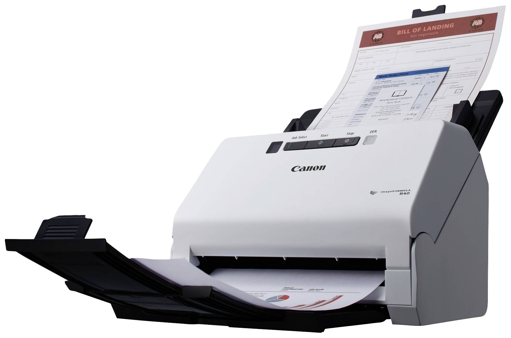 Canon imageFORMULA R40 Dokumentenscanner A4 600 x 600 dpi 40 Seiten/min USB 2.0