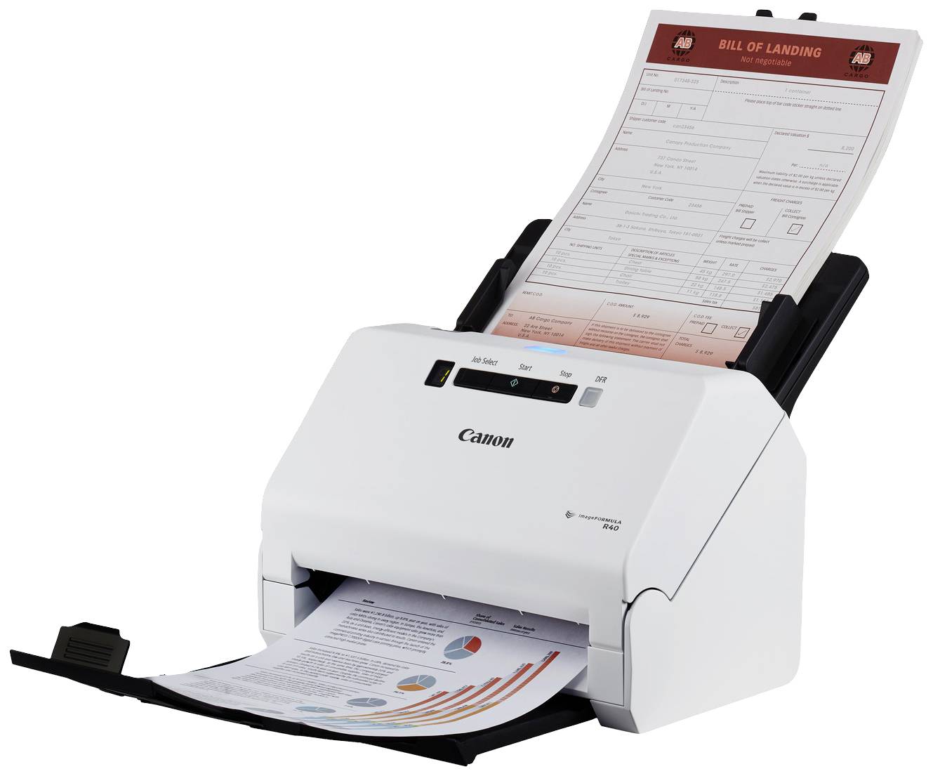 Canon imageFORMULA R40 Dokumentenscanner A4 600 x 600 dpi 40 Seiten/min USB 2.0