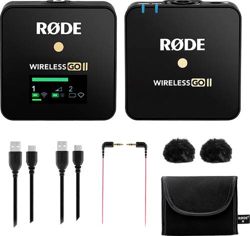 RODE Microphones Wireless GO II SINGLE Ansteck Sprach-Mikrofon Übertragungsart (Details):Kabellos,