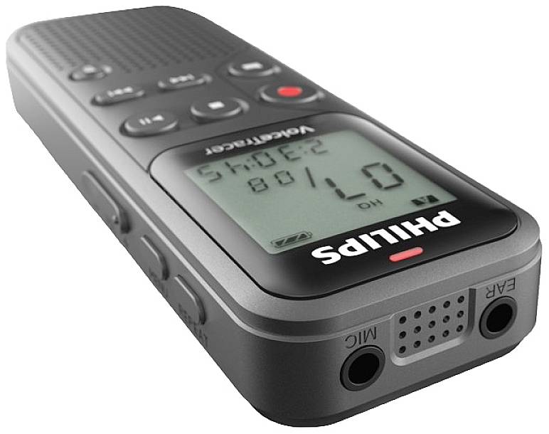 Philips DVT-1120 Digitales Diktiergerät Aufzeichnungsdauer (max.) 46 h Grau