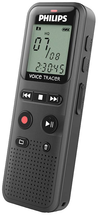 Philips DVT-1160 Digitales Diktiergerät Aufzeichnungsdauer (max.) 150 h Schwarz