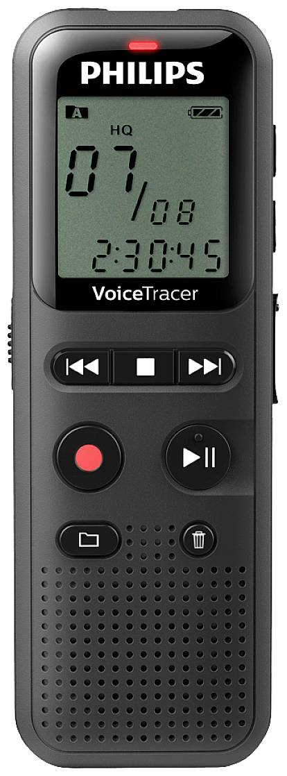 Philips DVT-1160 Digitales Diktiergerät Aufzeichnungsdauer (max.) 150 h Schwarz