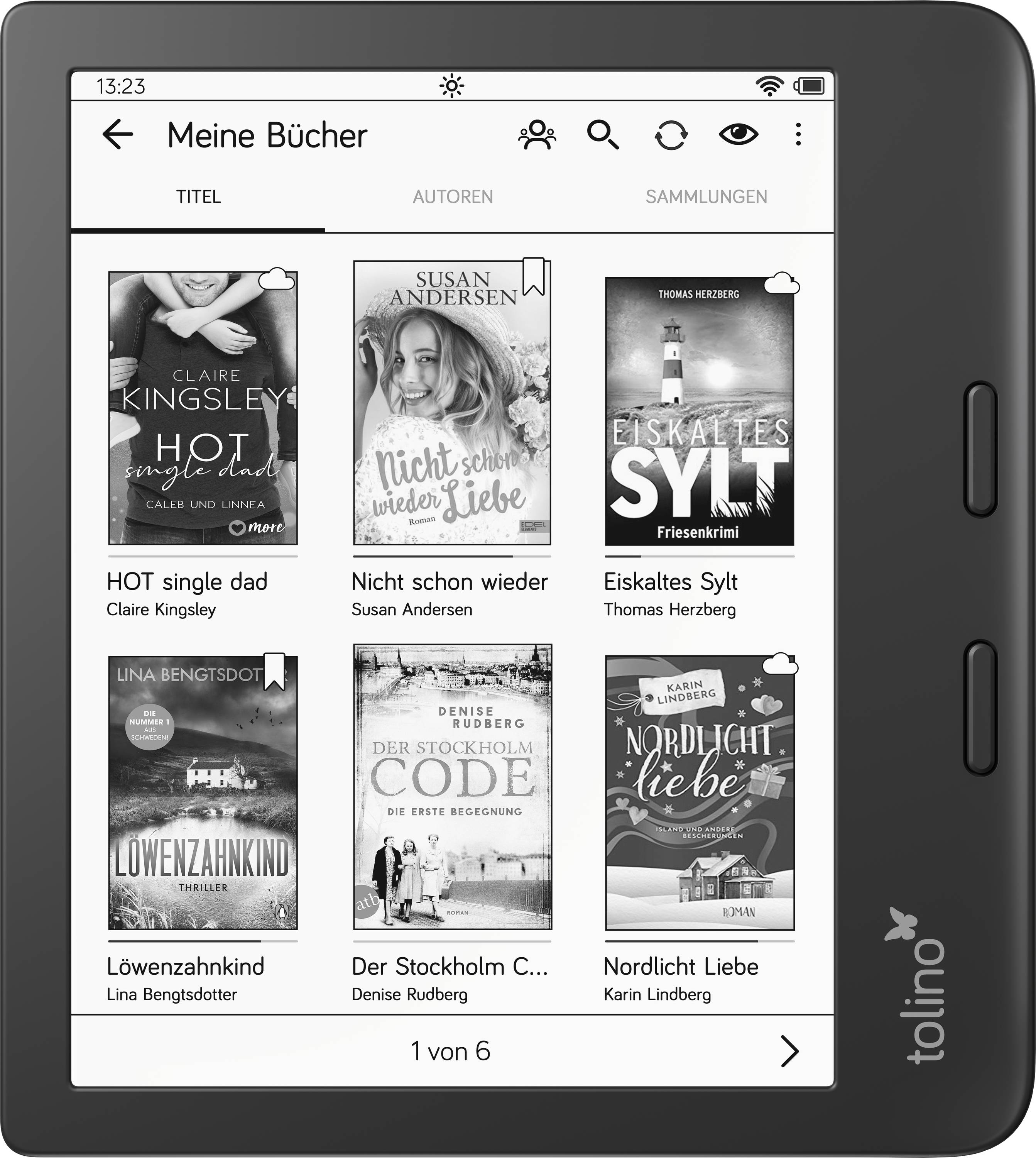 Tolino Vision 6 eBook-Reader 17.8 cm (7 Zoll) Schwarz