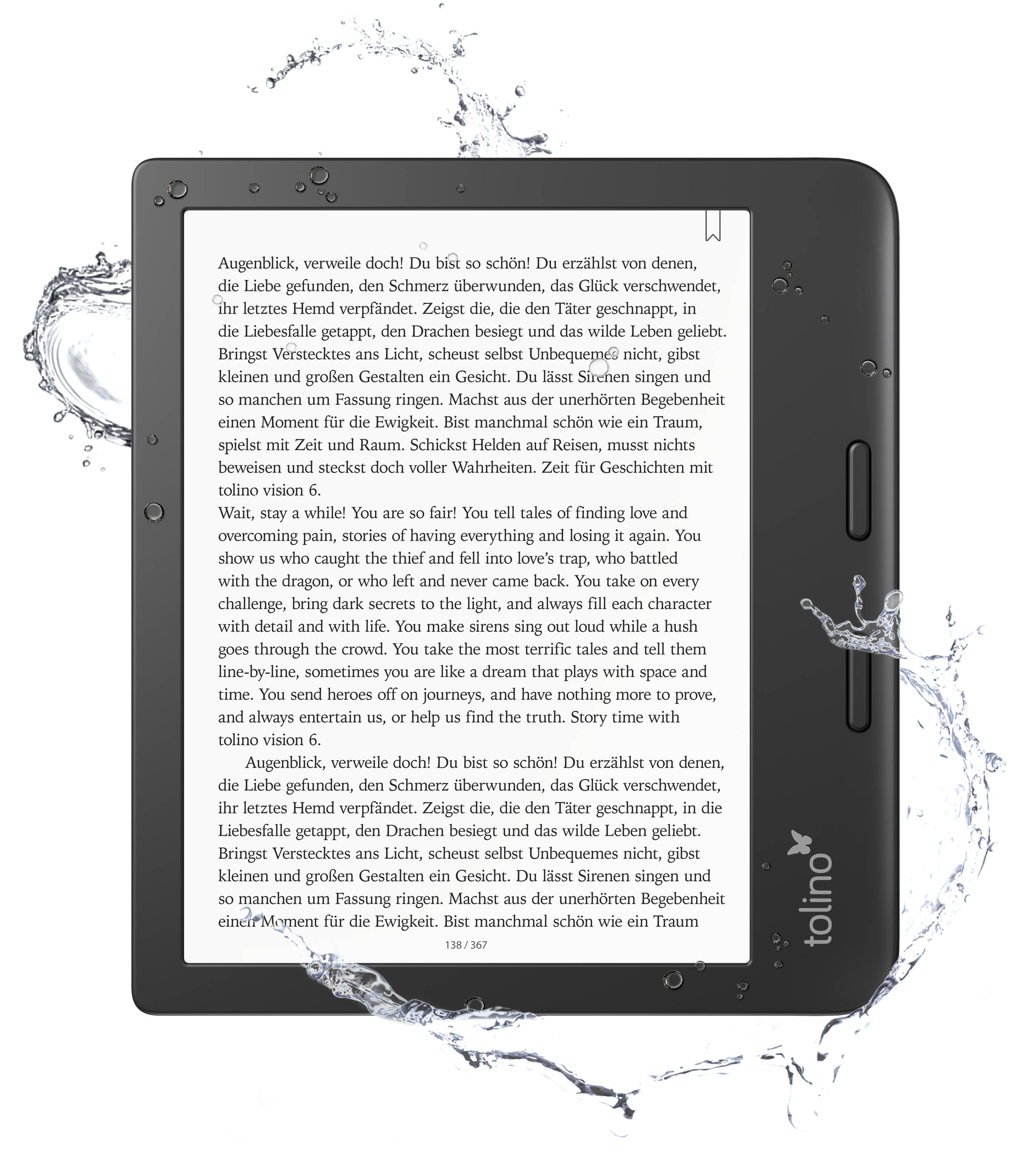 Tolino Vision 6 eBook-Reader 17.8 cm (7 Zoll) Schwarz