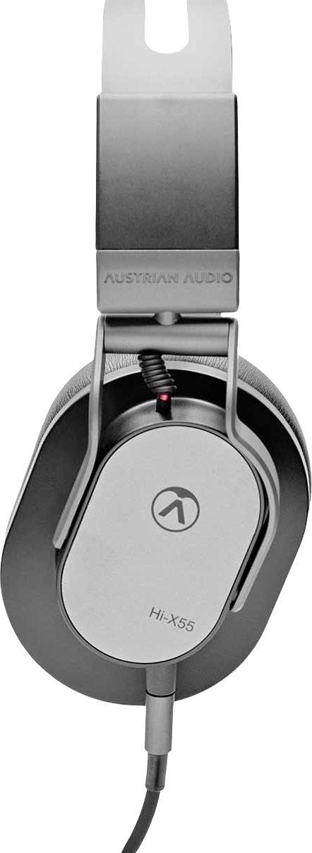 Austrian Audio Hi-X55 HiFi Over Ear Kopfhörer kabelgebunden Stereo Schwarz/Silber