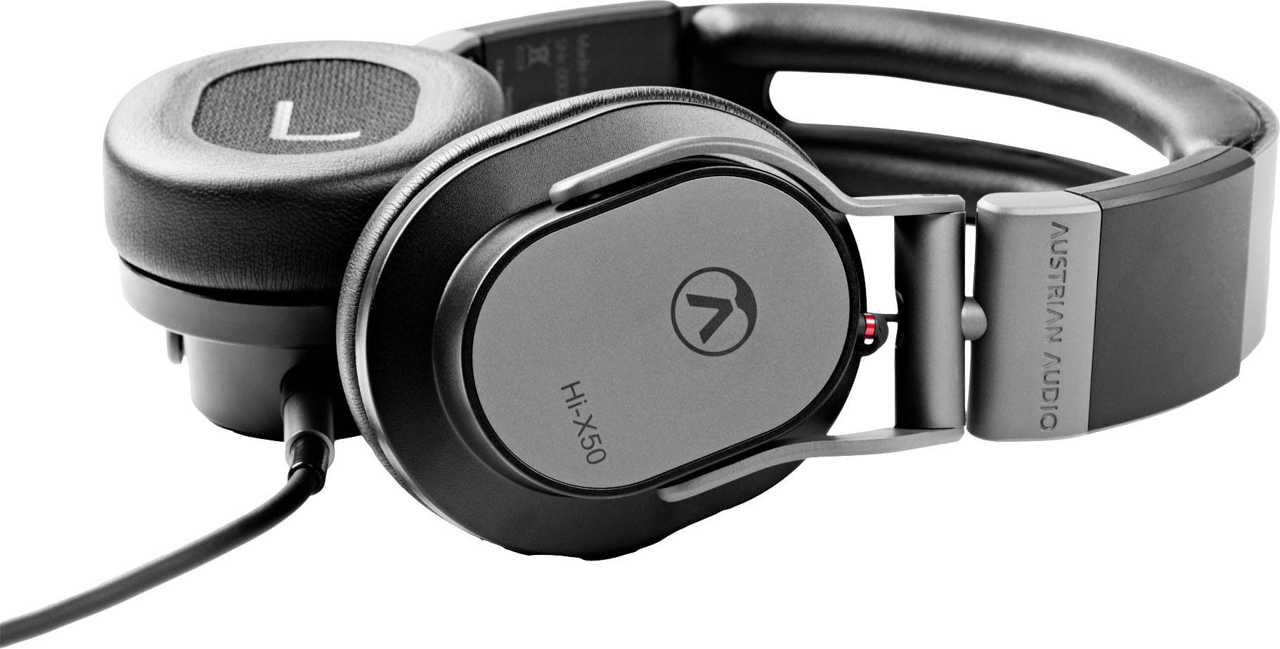 Austrian Audio Hi-X50 Over Ear Kopfhörer kabelgebunden Stereo Schwarz/Silber HiFi