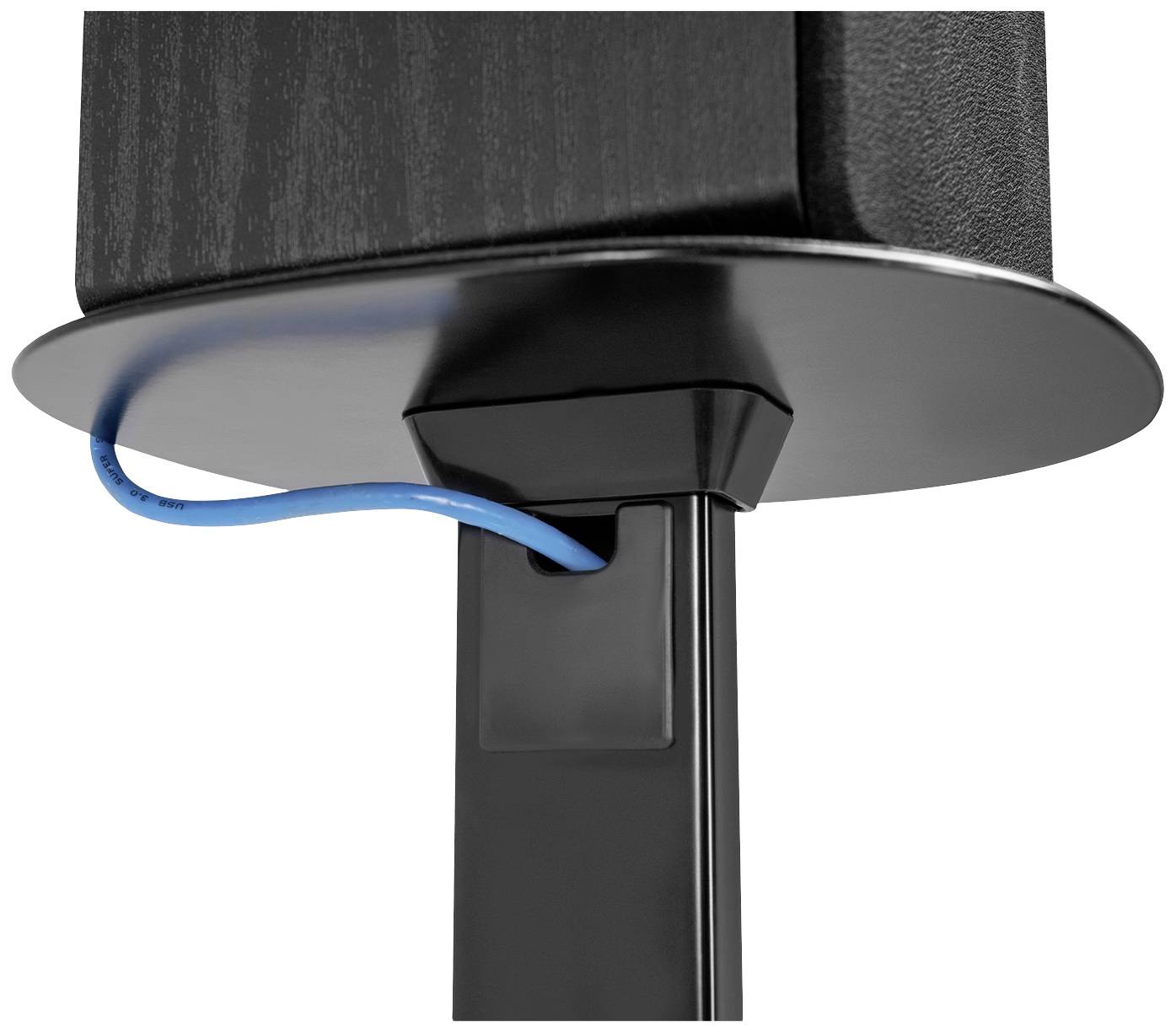 My Wall HS 23L Lautsprecher-Ständer Ausziehbar, Bodenständer, Höhenverstellbar Schwarz 2St.