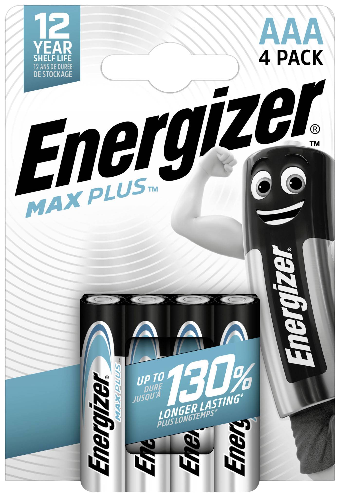 Energizer Max Plus Micro (AAA)-Batterie Alkali-Mangan 1.5 V 4 St.