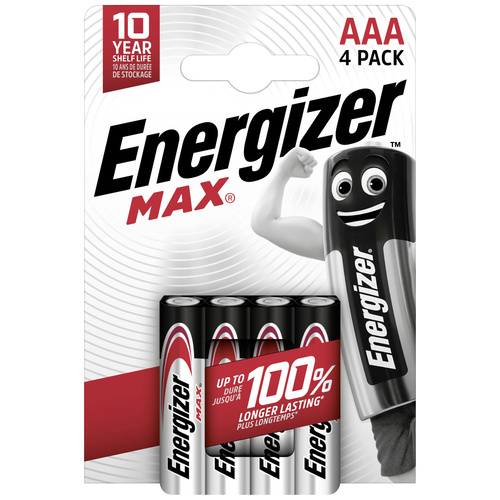 Energizer Max Micro (AAA)-Batterie Alkali-Mangan 1.5V 4St.
