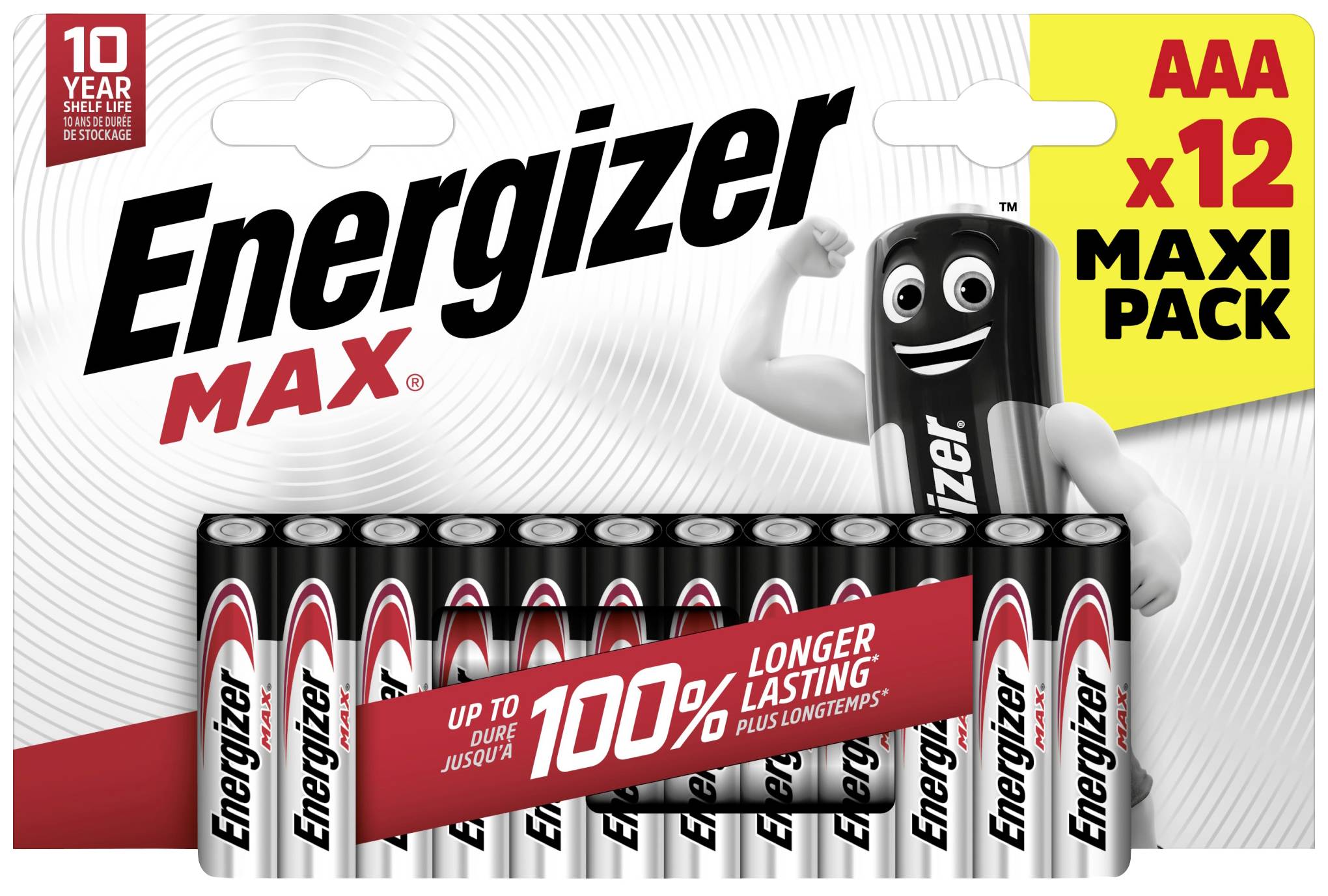 Energizer Max Micro (AAA)-Batterie Alkali-Mangan 1.5 V 12 St.
