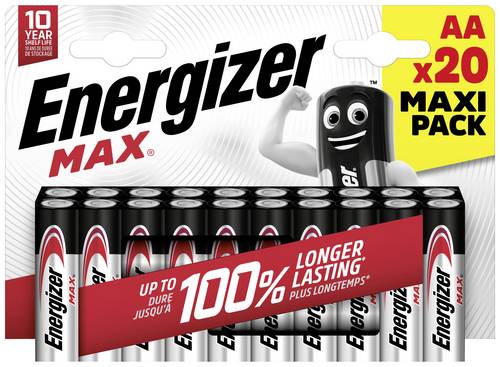 Energizer Max Mignon (AA)-Batterie Alkali-Mangan 1.5 V 20 St.