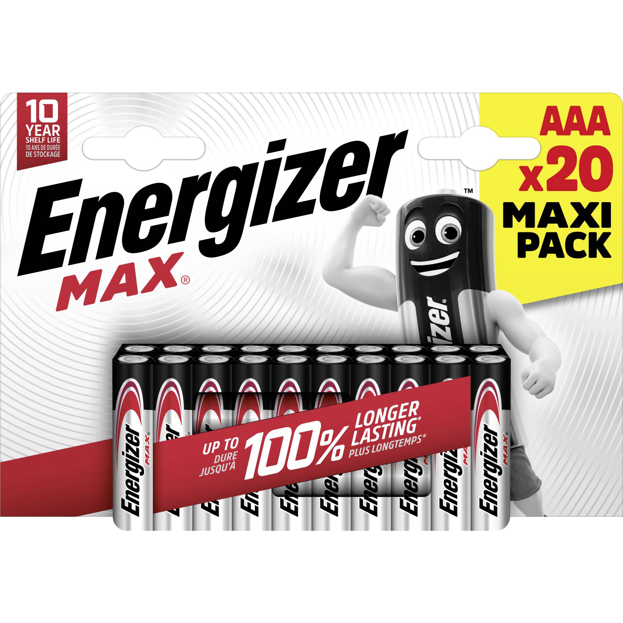 Energizer Max Micro (AAA)-Batterie Alkali-Mangan 1.5 V 20 St.