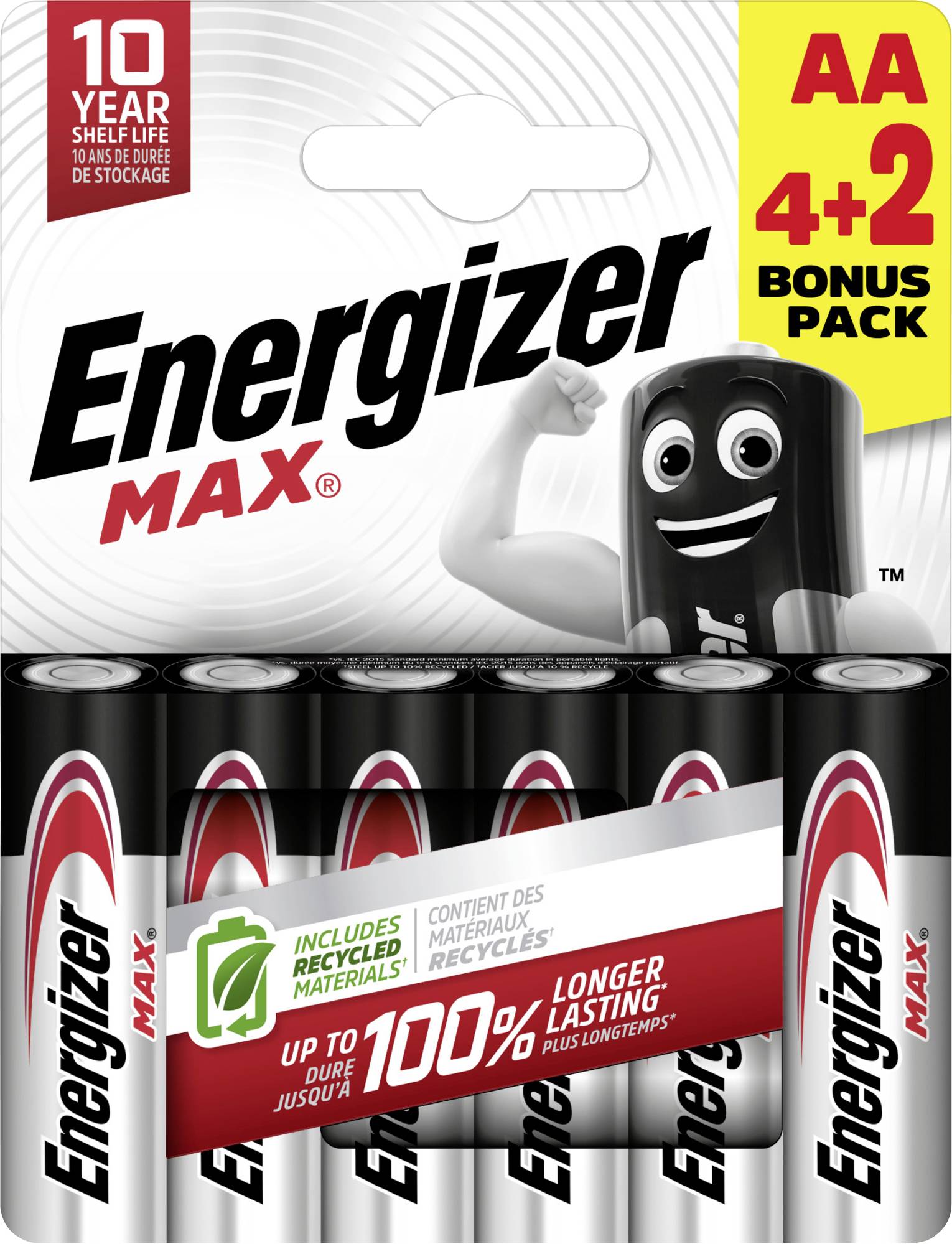 Energizer Max Mignon (AA)-Batterie Alkali-Mangan 1.5 V 6 St.