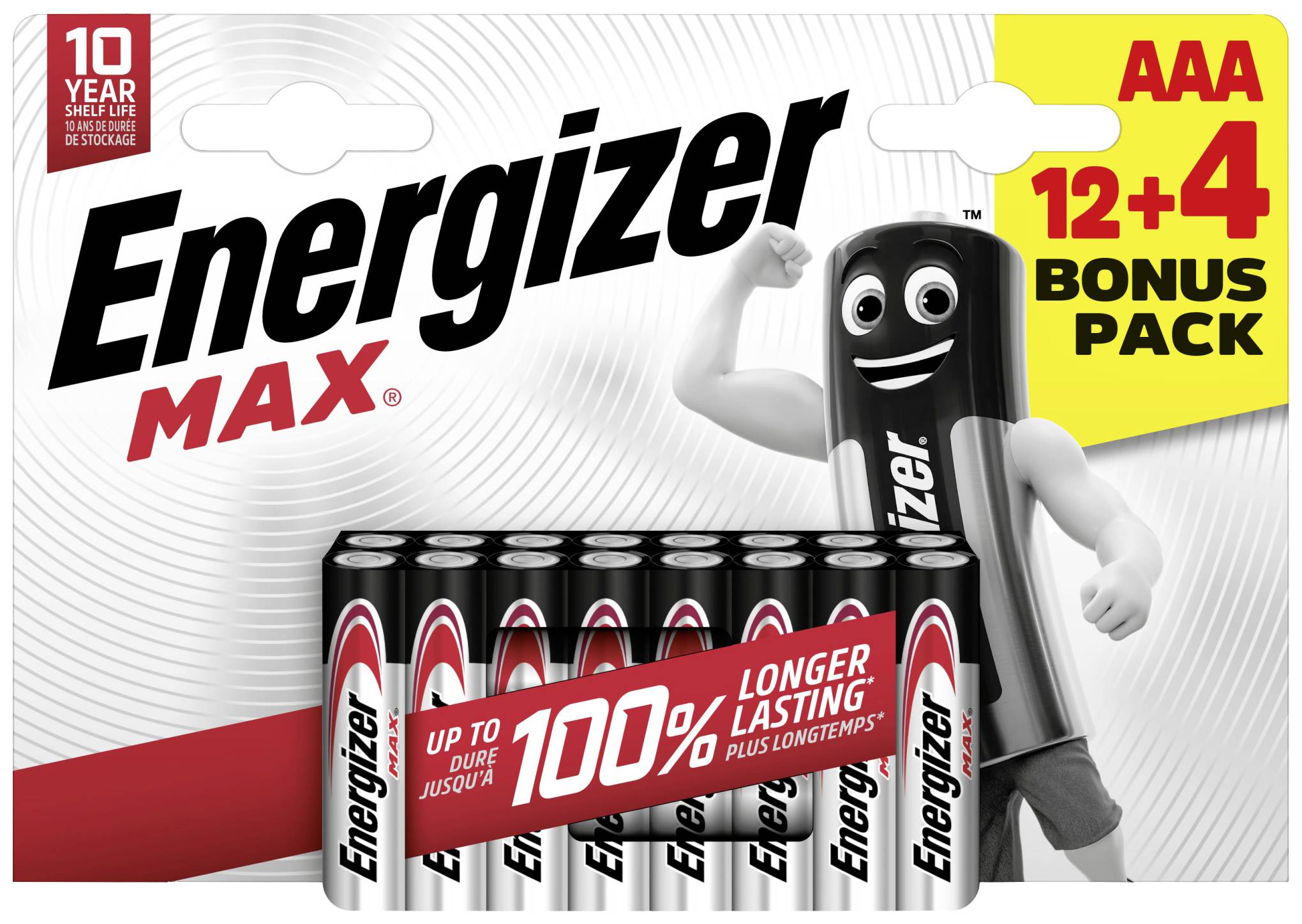Energizer Max Micro (AAA)-Batterie Alkali-Mangan 1.5 V 16 St.