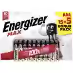 Energizer Max Micro (AAA)-Batterie Alkali-Mangan 1.5V 20St. Energizer Max Micro (AAA)-Batterie Alkali-Mangan 1.5V 20St.