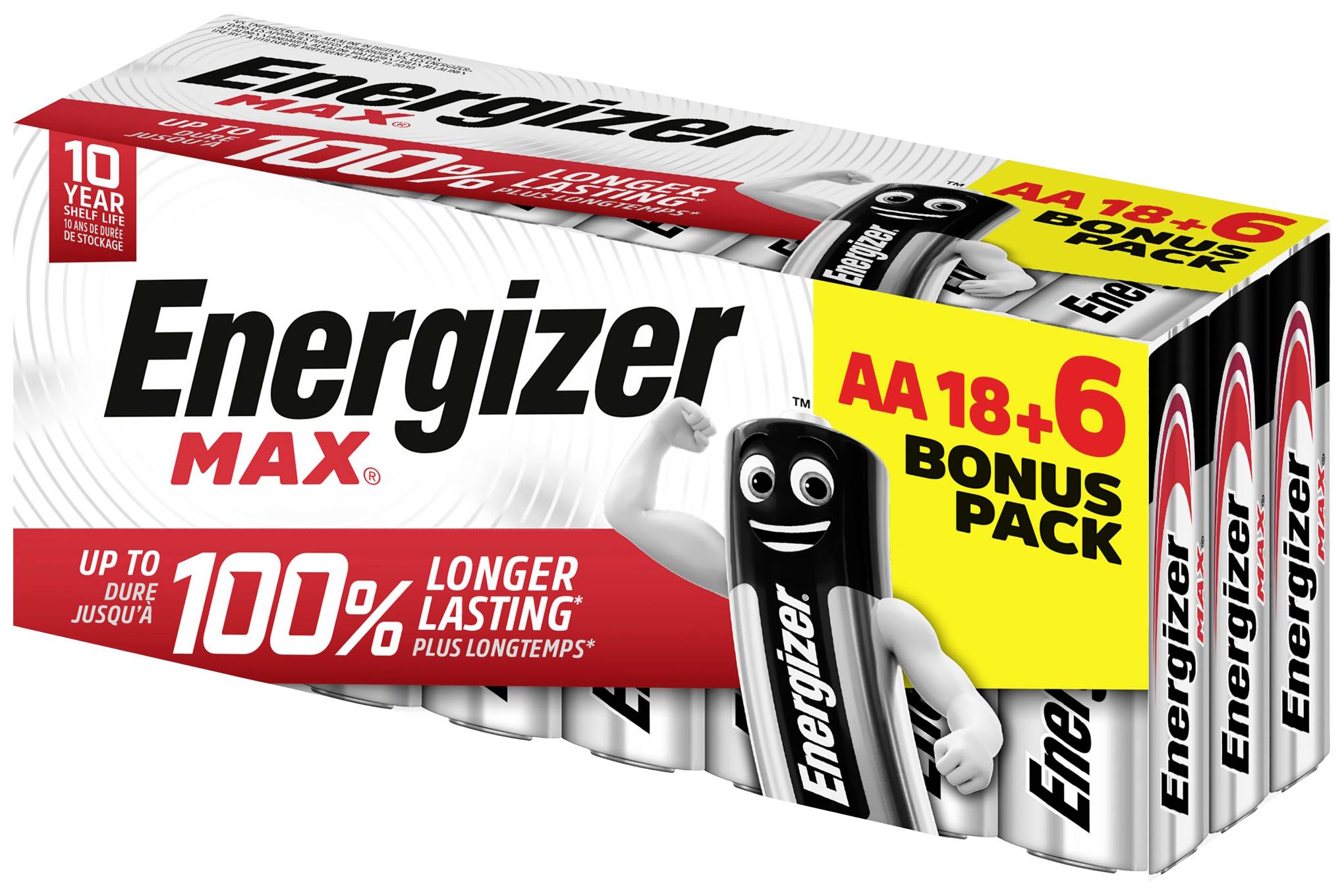 Energizer Max Mignon (AA)-Batterie Alkali-Mangan 1.5 V 24 St.