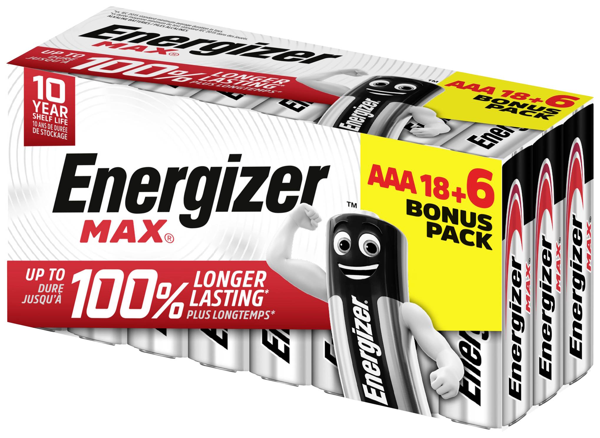 Energizer Max Micro (AAA)-Batterie Alkali-Mangan 1.5 V 24 St.
