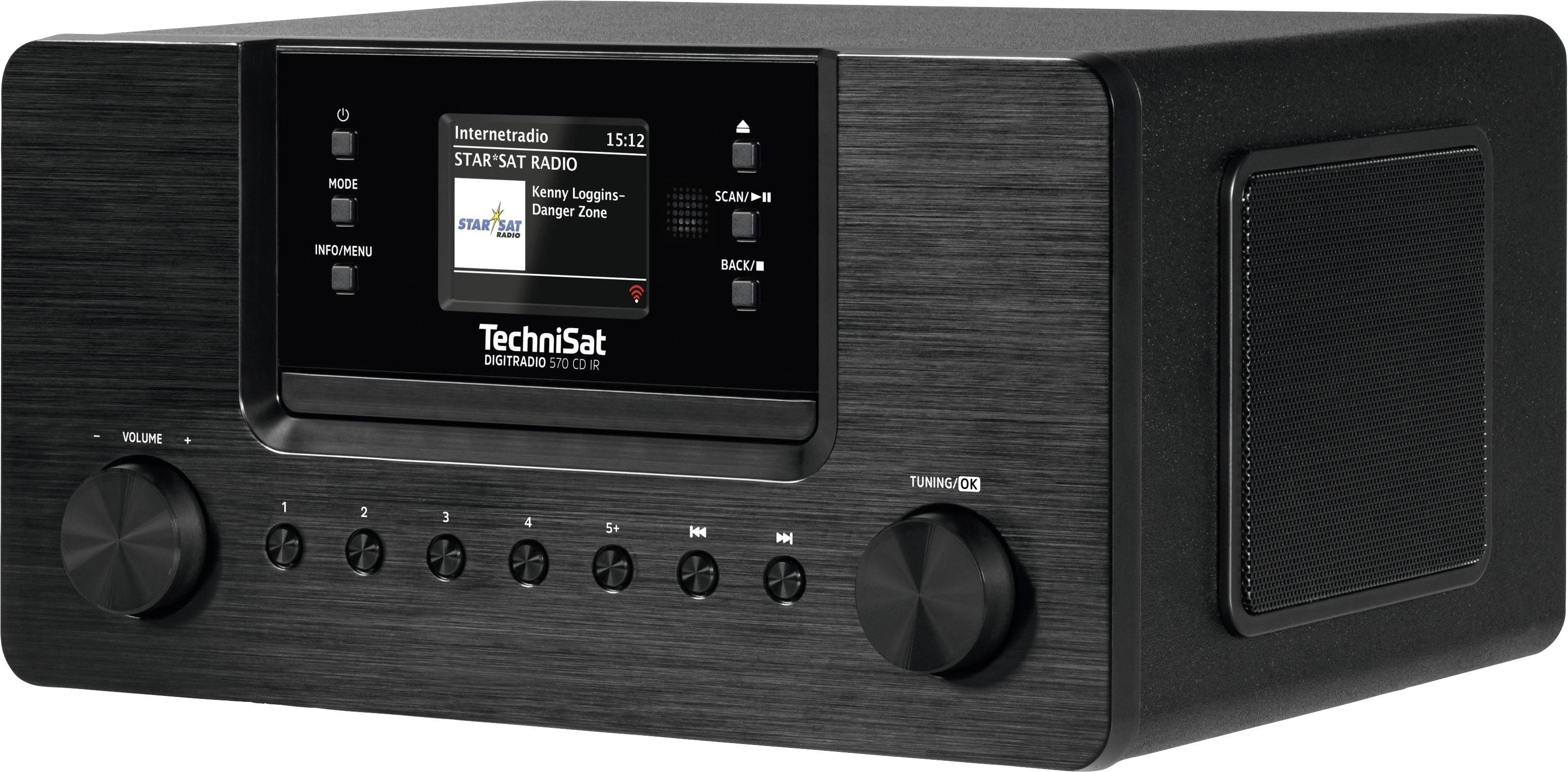 TechniSat DIGITRADIO 570 Internet CD-Radio DAB+, Internet, FM DAB+, CD, USB, Internetradio Schwarz