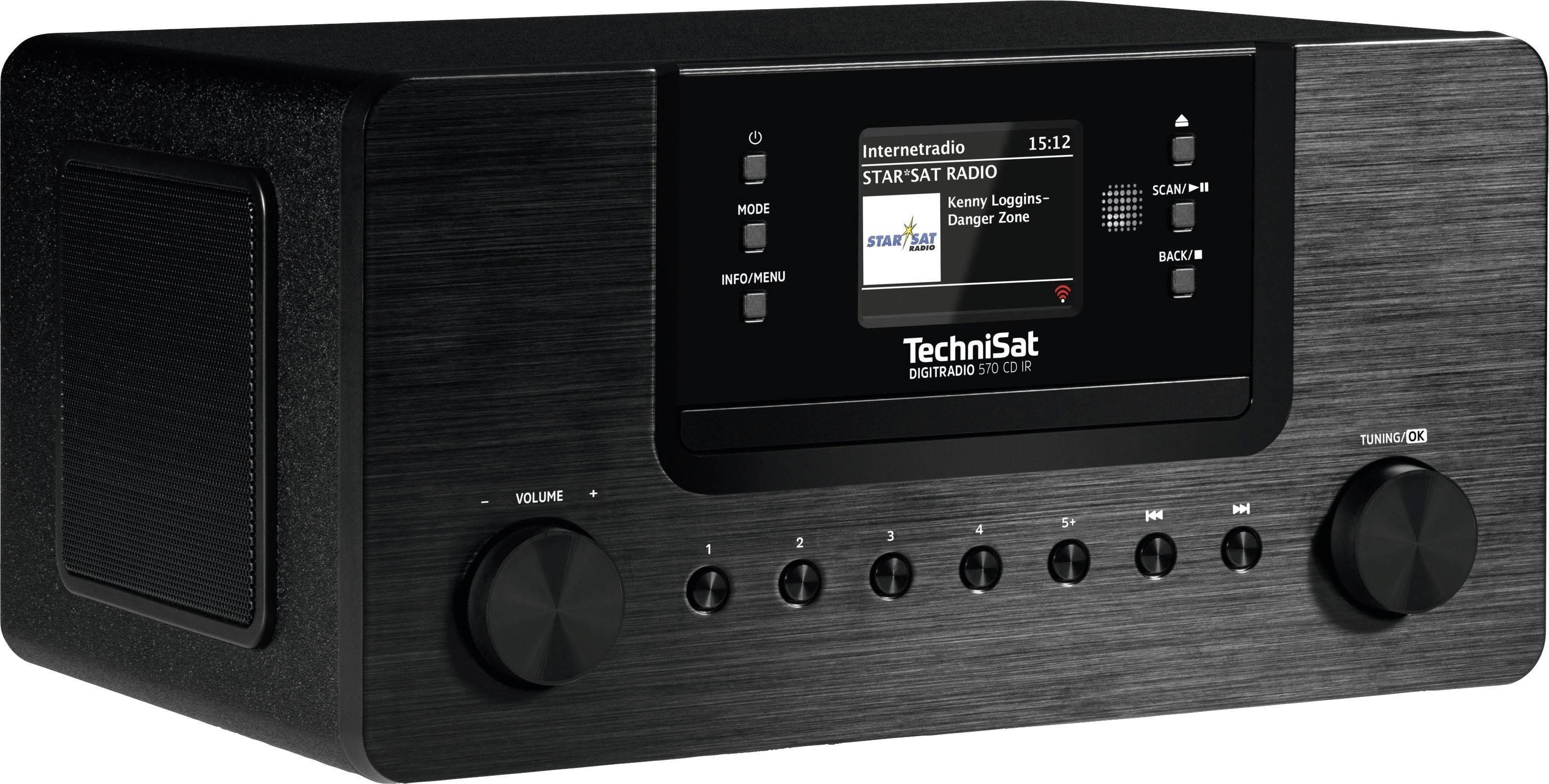 TechniSat DIGITRADIO 570 Internet CD-Radio DAB+, Internet, FM DAB+, CD, USB, Internetradio Schwarz