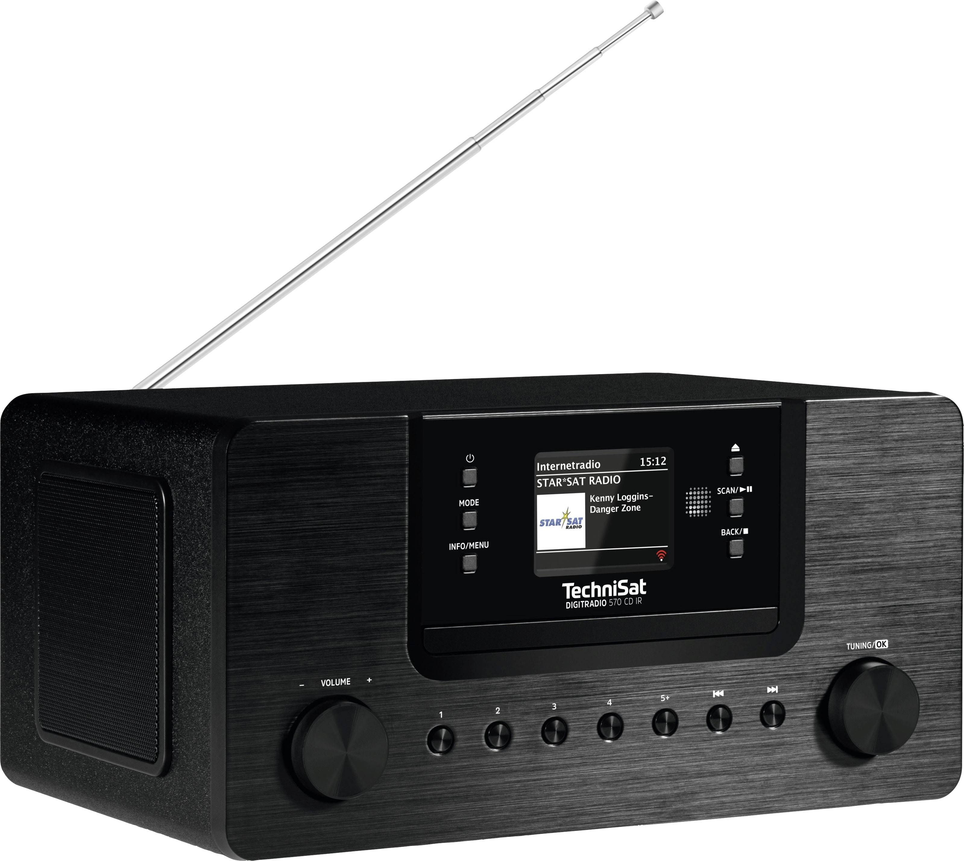 TechniSat DIGITRADIO 570 Internet CD-Radio DAB+, Internet, FM DAB+, CD, USB, Internetradio Schwarz