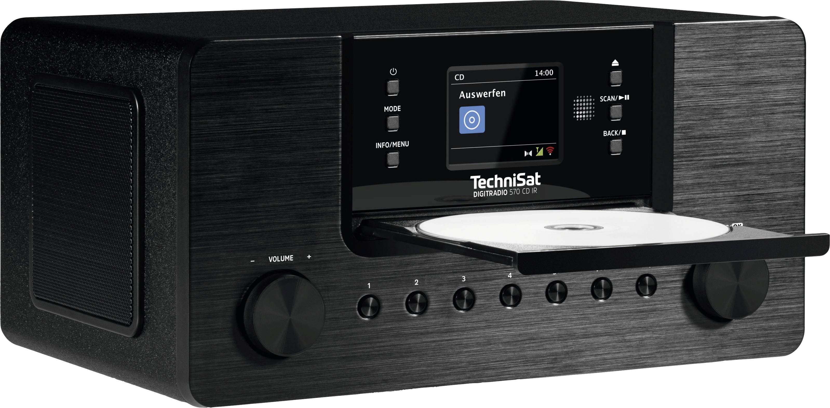 TechniSat DIGITRADIO 570 Internet CD-Radio DAB+, Internet, FM DAB+, CD, USB, Internetradio Schwarz