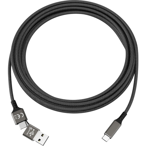 Smrter USB-Kabel USB 2.0 USB-C® Stecker, USB-C® Stecker 1.00m SMRTER_SPEEDY_C_BK