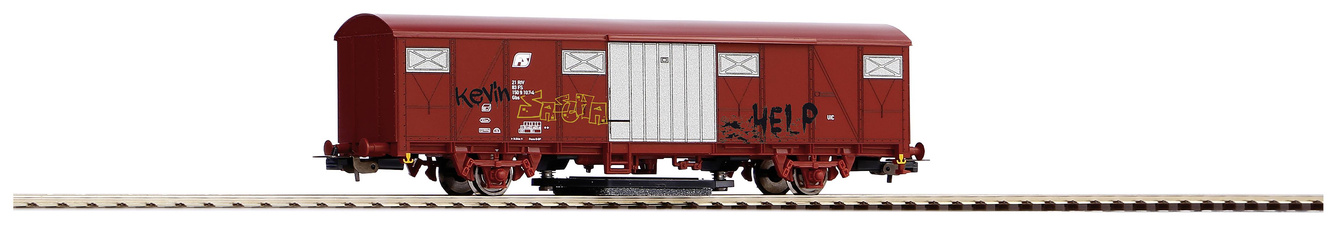 Piko H0 58998 H0 Schienenreinigungswagen mit Graffiti der FS Graffiti der FS