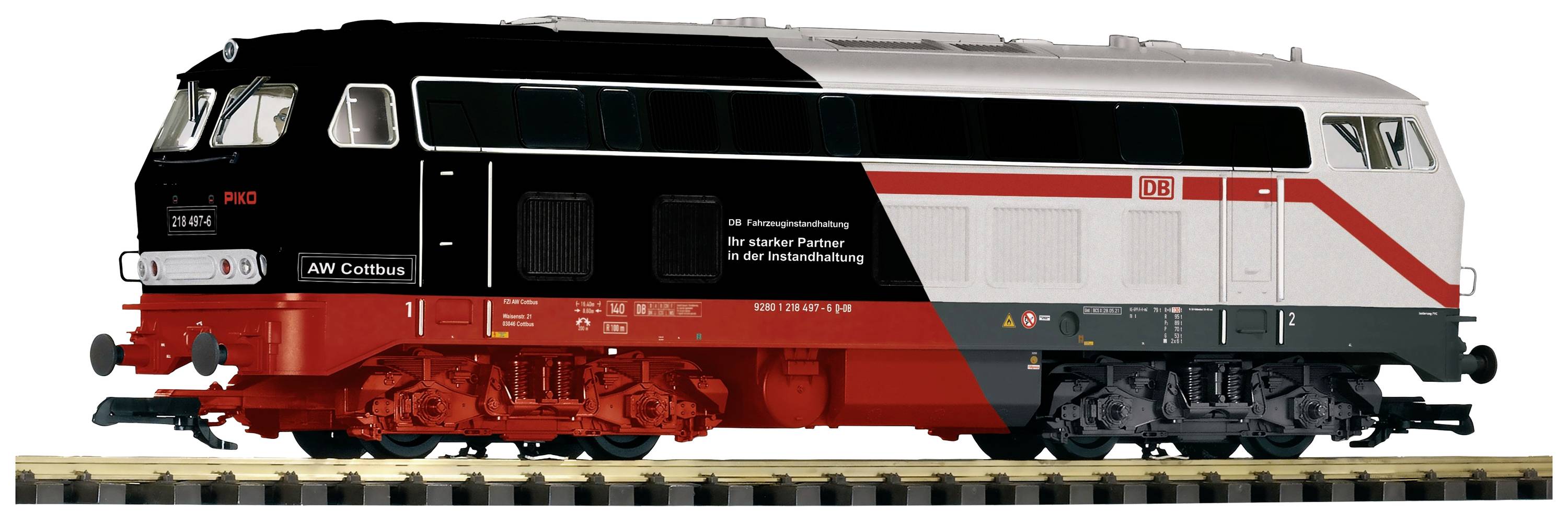 Piko G 37511G Diesellok Märklin/PIKO BR 218 497-6 der DB-AG