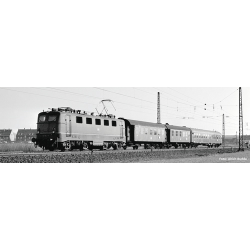 Piko H0 58144 H0 4tlg. Zugset Wendezug E-Lok BR E 41, Umbauwg. und Mitteleinstiegssteuerwg. der DB