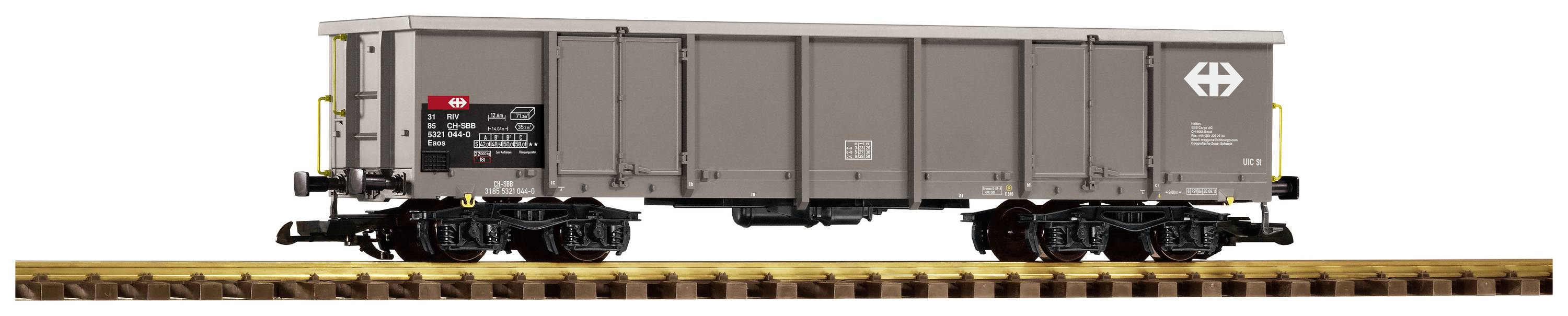 Piko G 37010G Offener Güterwagen Eaos grau der SBB