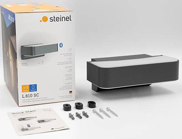 Steinel L 810 SC ANT 065706 Außenwandleuchte mit Bewegungsmelder 9.8W Anthrazit