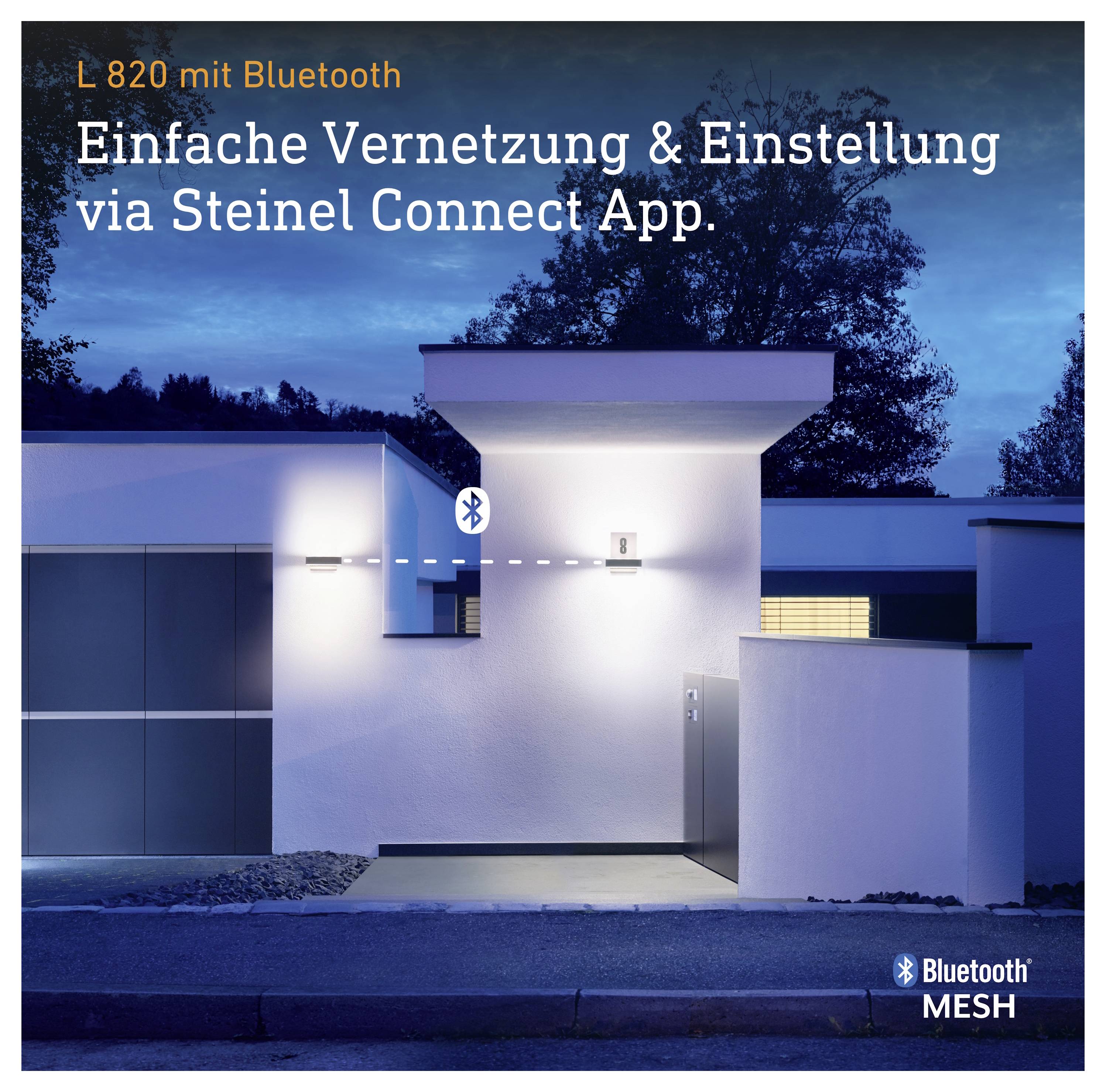 Steinel L 820 SC ANT 065713 Außenwandleuchte mit Bewegungsmelder 9.8 W Anthrazit