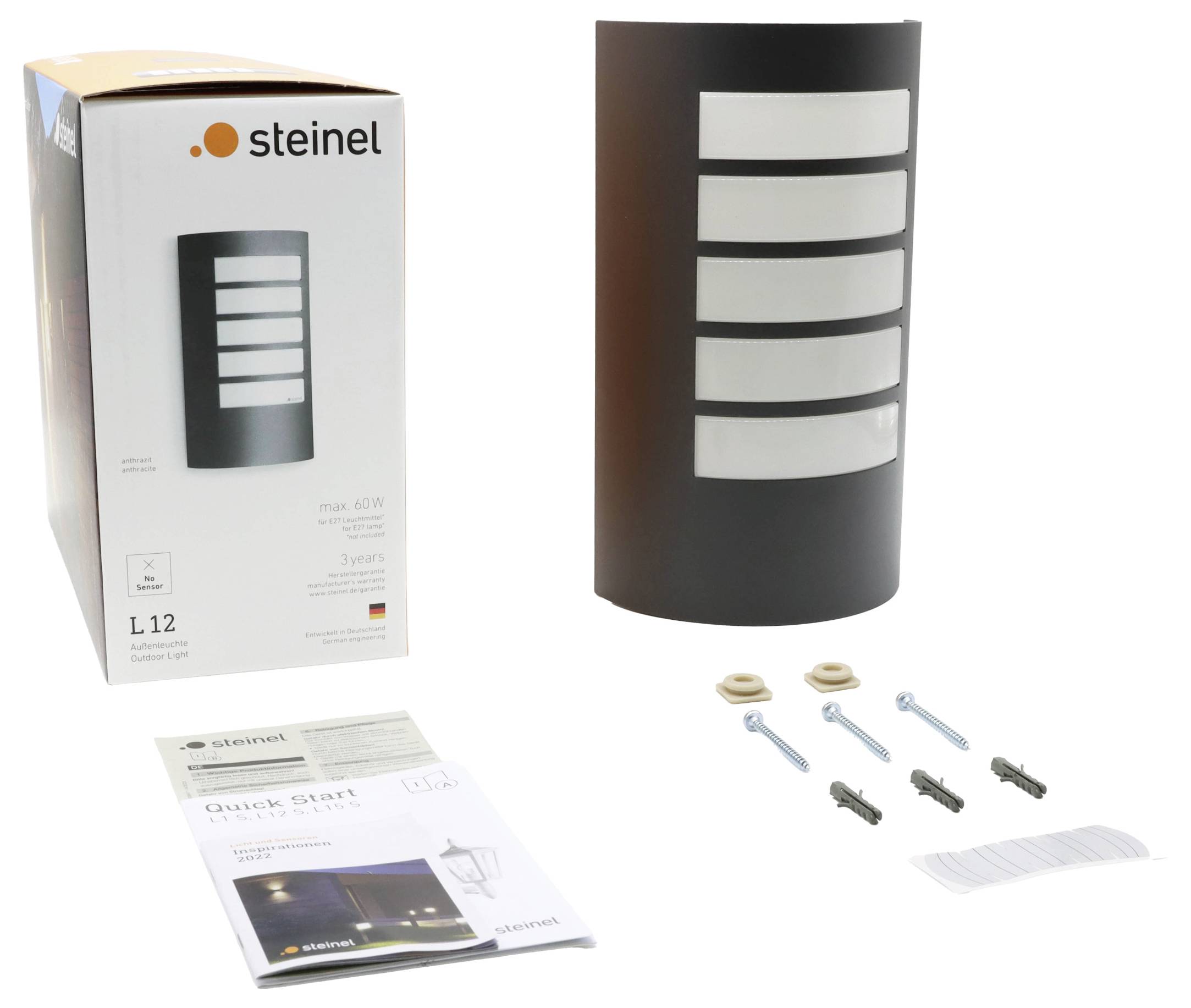 Steinel L 12M ANT 069155 Außenwandleuchte 60W Anthrazit
