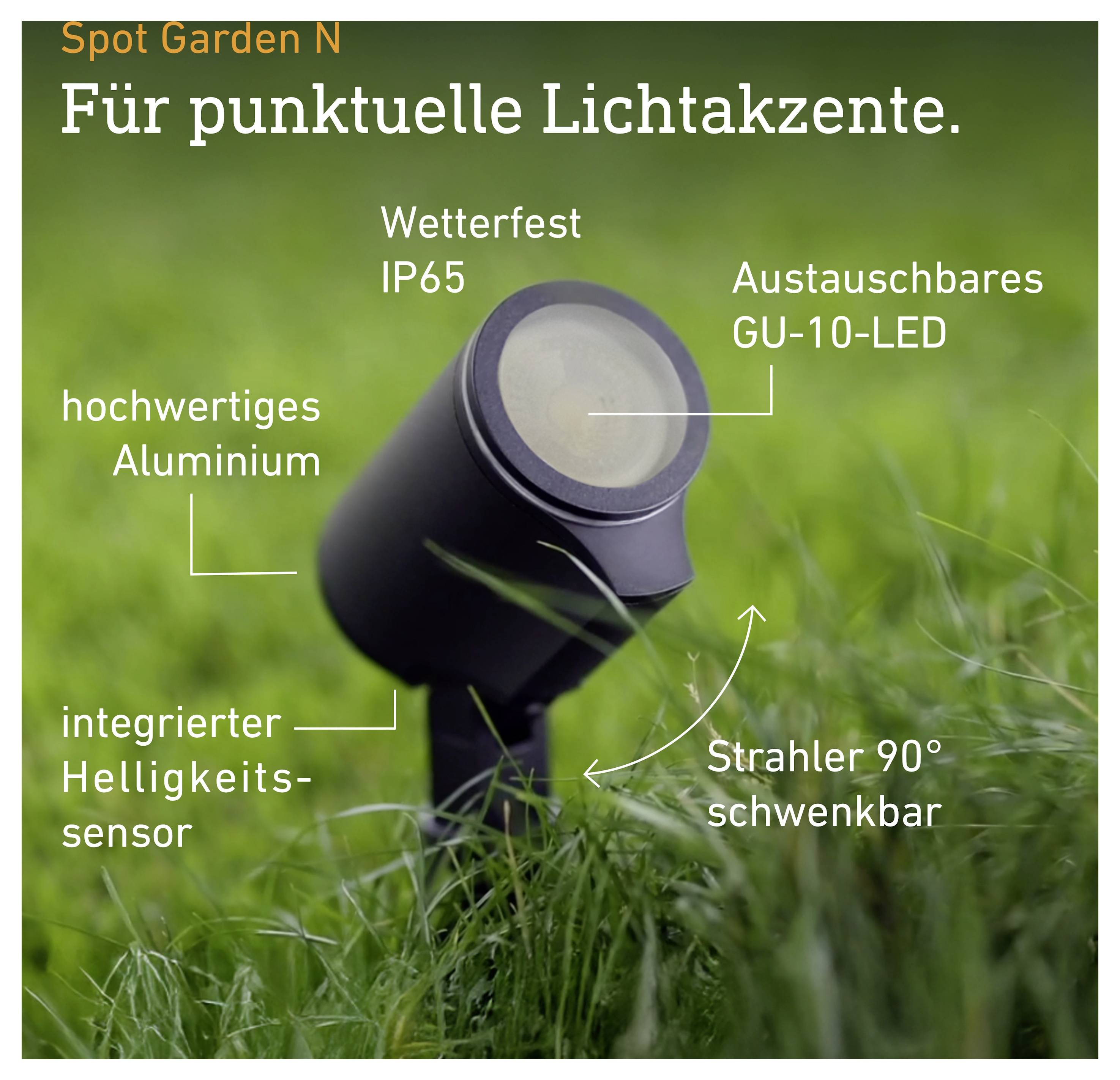 Steinel SPOT GARDEN NIGHTAUTO ANT 058692 LED-Außenstrahler EEK: F (A - G) 7.86 W