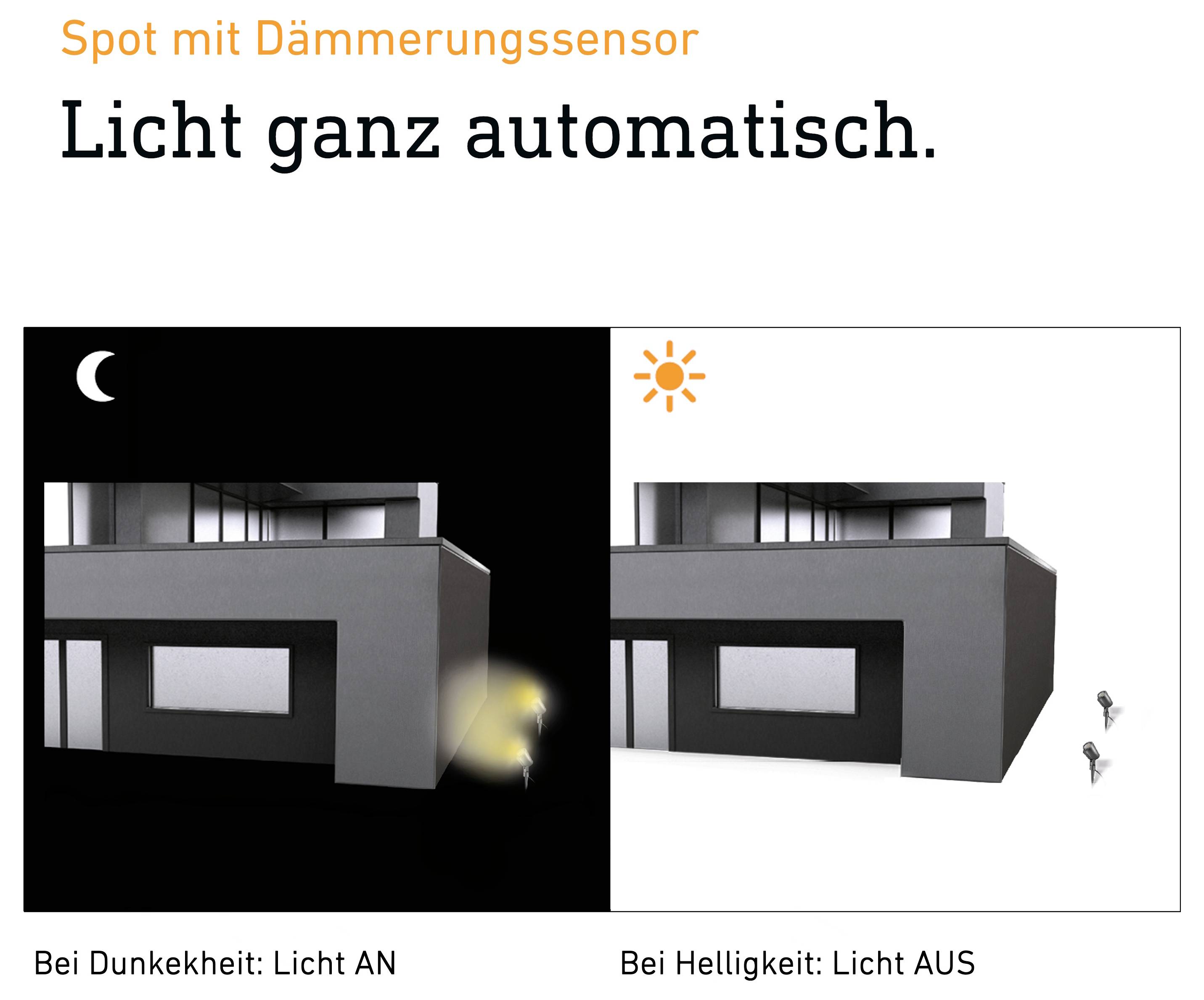 Steinel SPOT GARDEN NIGHTAUTO ANT 058692 LED-Außenstrahler EEK: F (A - G) 7.86 W