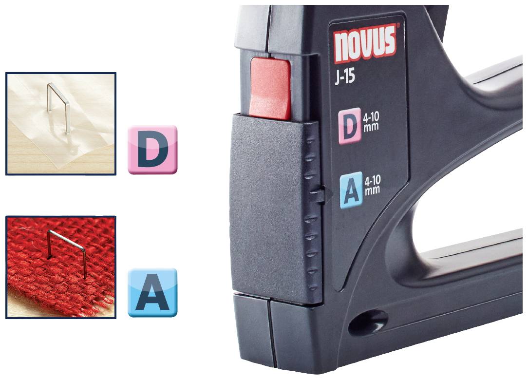 Novus Office HANDTACKER J-15 030-0441 Handtacker Klammernlänge 4 - 10mm