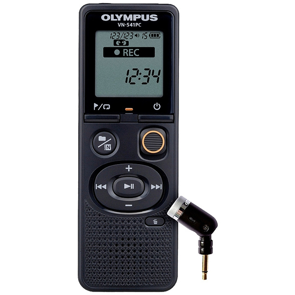 Olympus Digitales Diktiergerät VN-541PC + ME52 Mic. Aufzeichnungsdauer (max.) 2080h Schwarz Geräuschunterdrückung