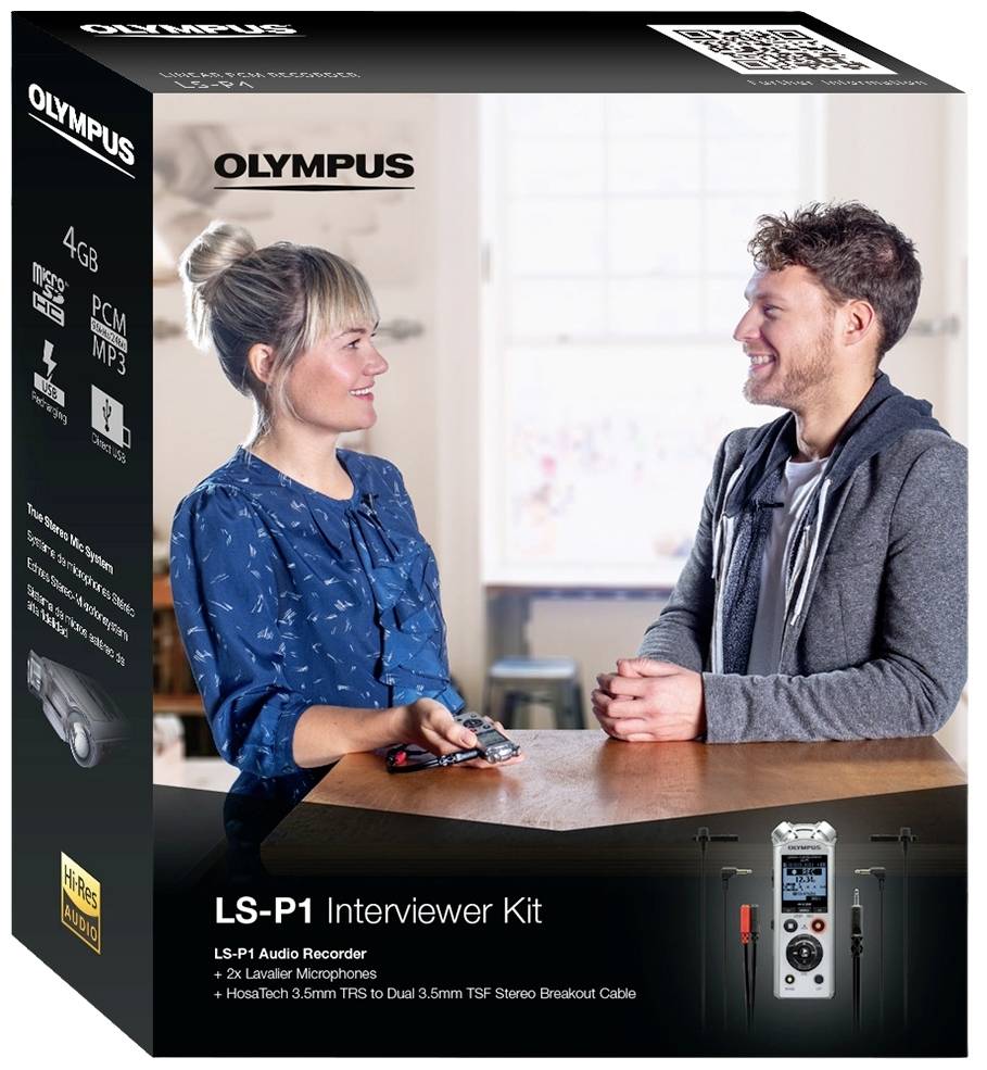 Olympus Digitales Diktiergerät LS-P1 Aufzeichnungsdauer (max.) 123h Silber