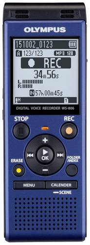 Olympus WS-806 Digitales Diktiergerät Aufzeichnungsdauer (max.) 131h Blau