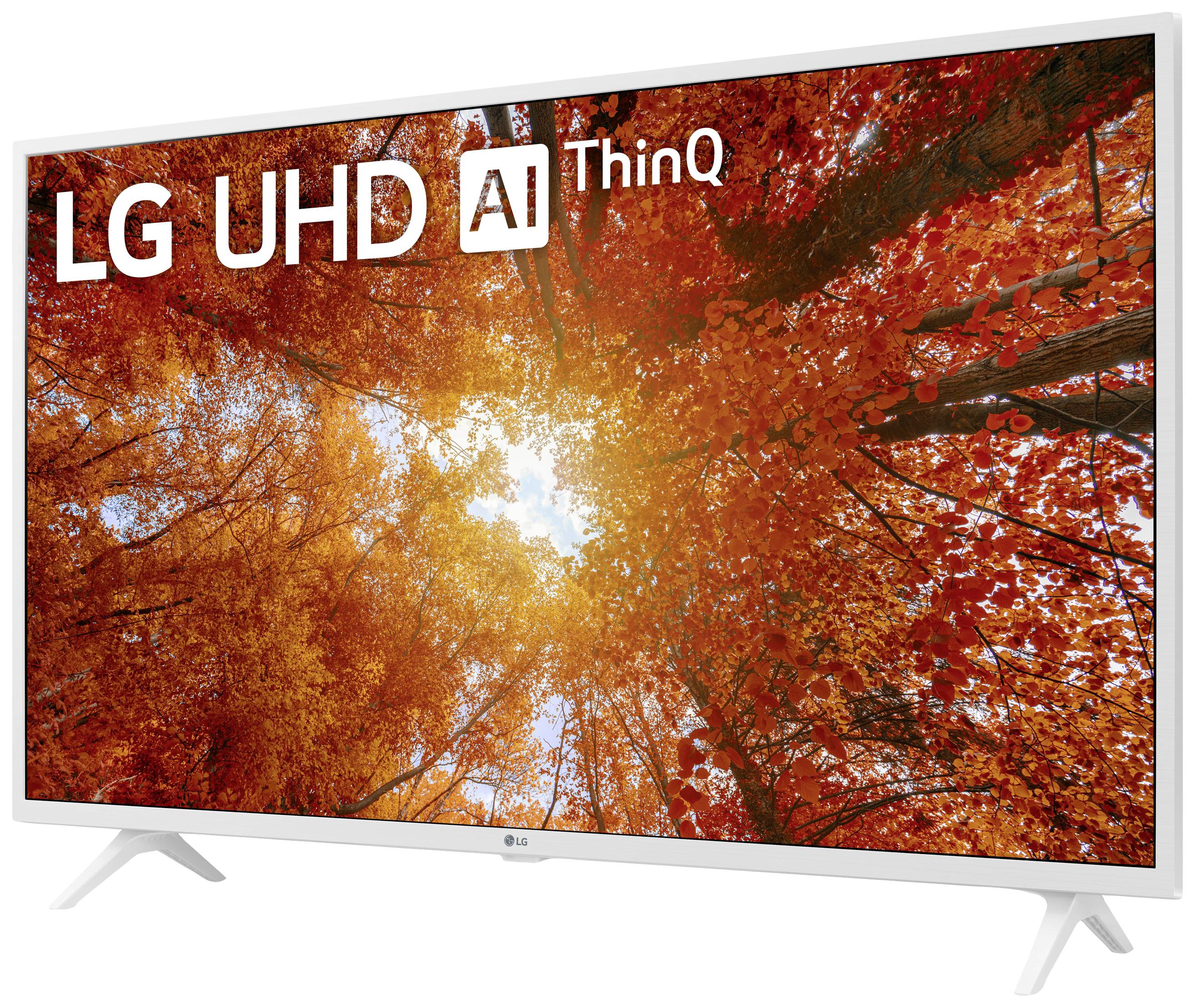 LG Electronics 43UQ76909LE.AEUD LED-TV 109cm 43 Zoll EEK G (A - G) DVB-C, DVB-S2, DVB-T2, UHD, Smart TV, WLAN, PVR ready, CI+ Weiß