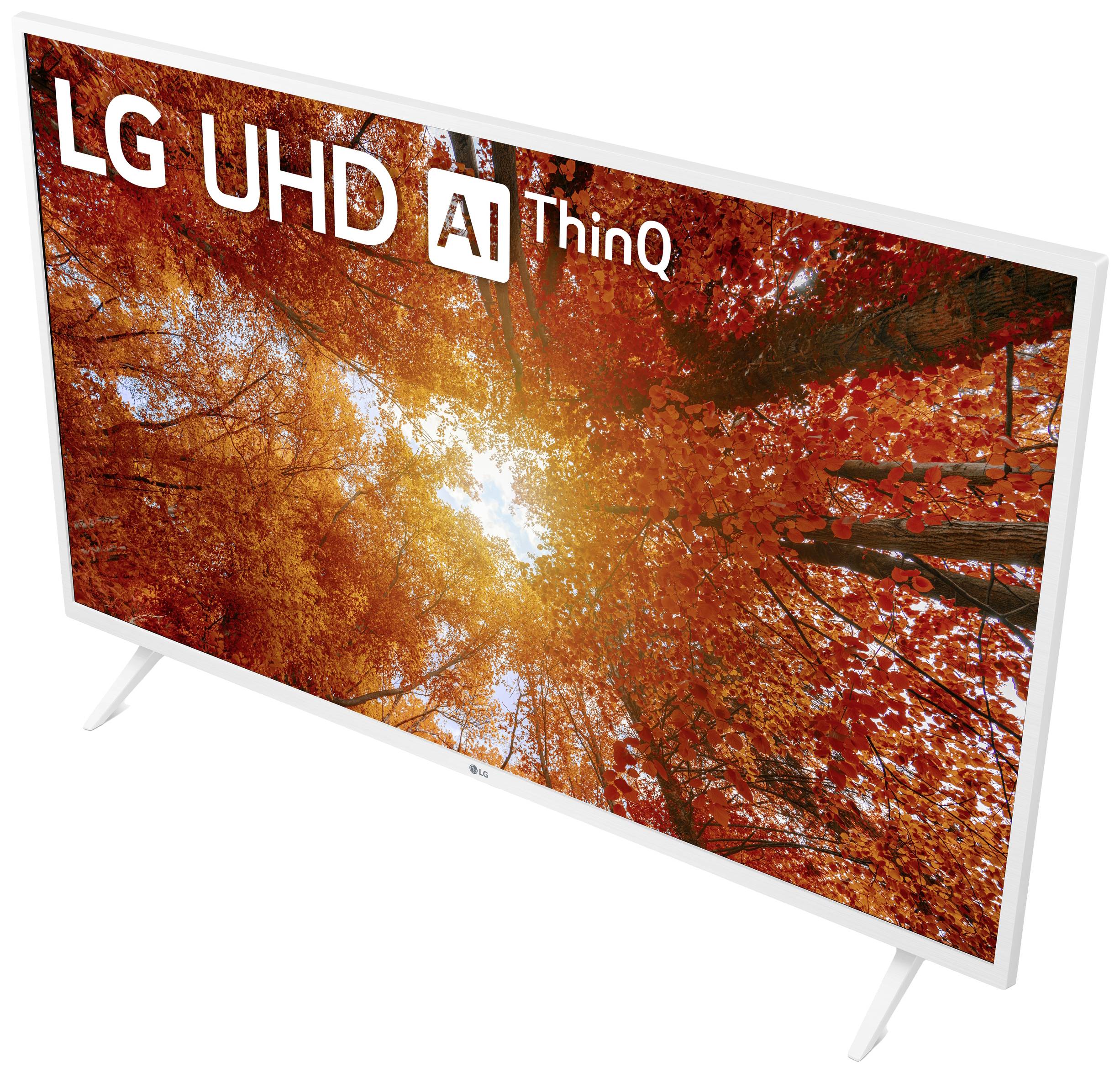 LG Electronics 43UQ76909LE.AEUD LED-TV 109cm 43 Zoll EEK G (A - G) DVB-C, DVB-S2, DVB-T2, UHD, Smart TV, WLAN, PVR ready, CI+ Weiß