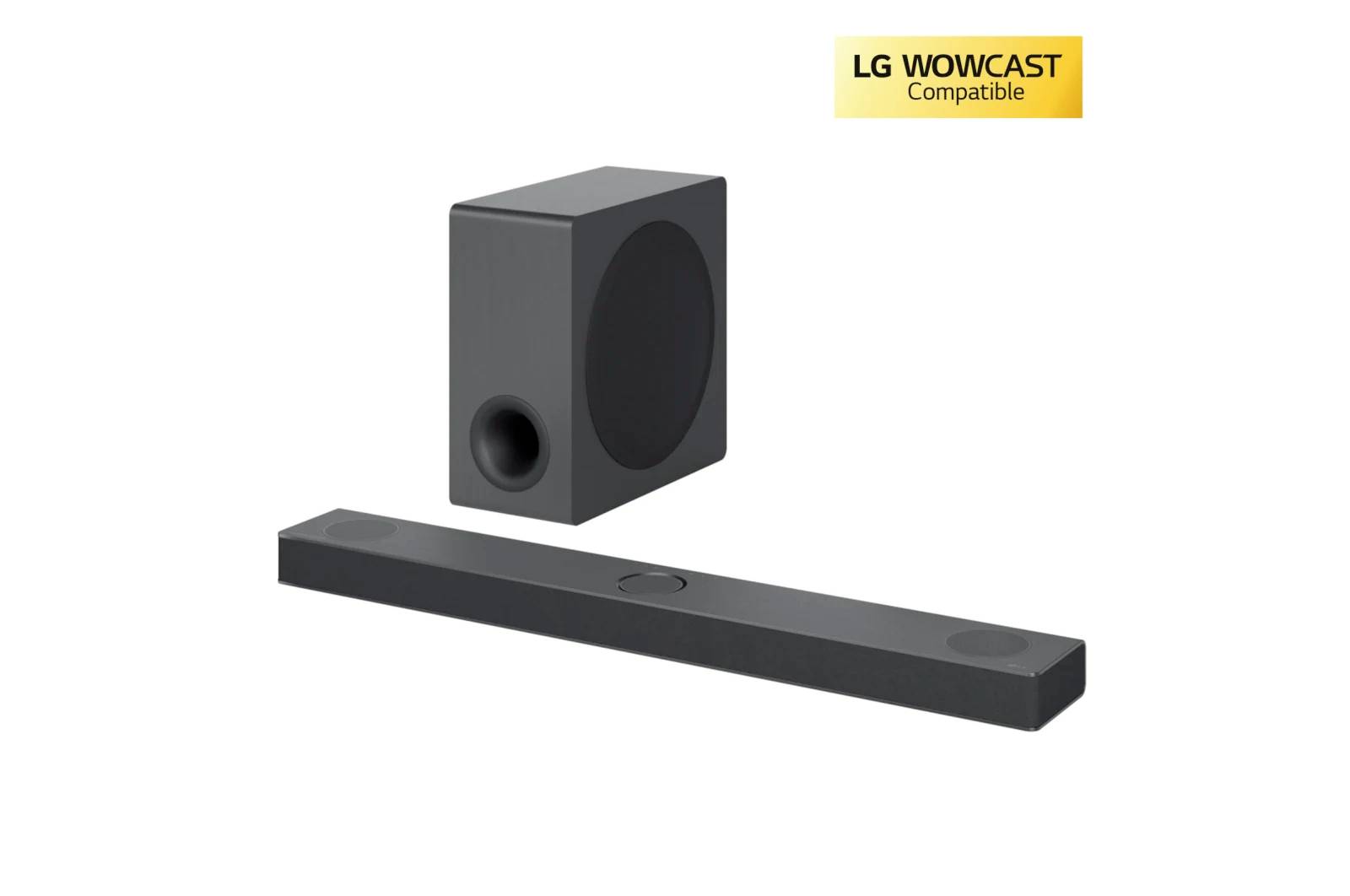 LG Electronics DS80QY.DDEULLK Soundbar Schwarz inkl. kabellosem Subwoofer, Dolby Atmos®, WLAN, Bluetooth®, USB